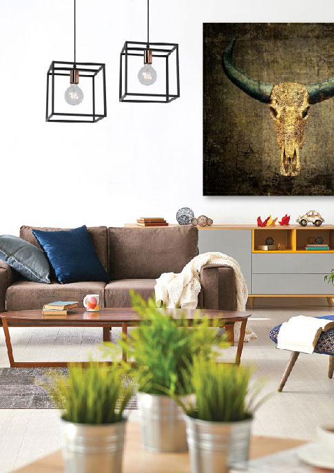 Lucide ARTHUR - Pendant lamp - Black
